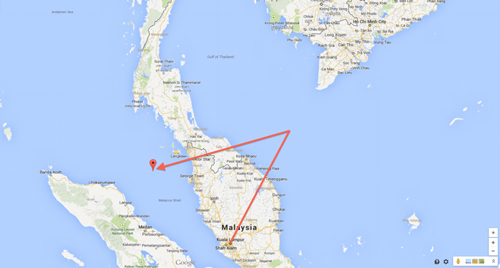 After turning off its transponder, Flight 370 turned around and headed to the direction of Diego Garcia. 